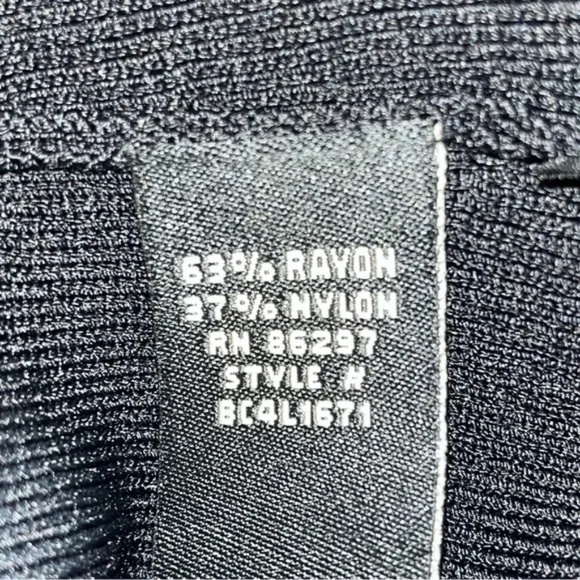 BCBGMaxAzria | Black Bow Long Sleeve Knit Cardigan Sweater, Large - Picture 7 of 7